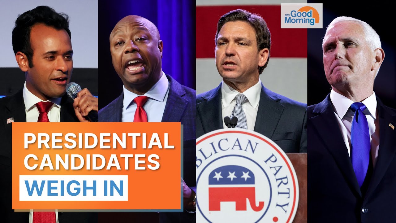 GOP 2024 Presidential Candidates Weigh In on 3rd Trump Indictment; 6 Alleged Co-conspirators | NTD