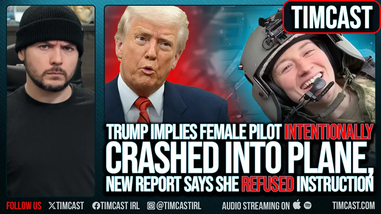 Female Pilot DELIBERATELY CRASHED Blackhawk?! Pilot Refused Instruction, Trump Implies INTENT