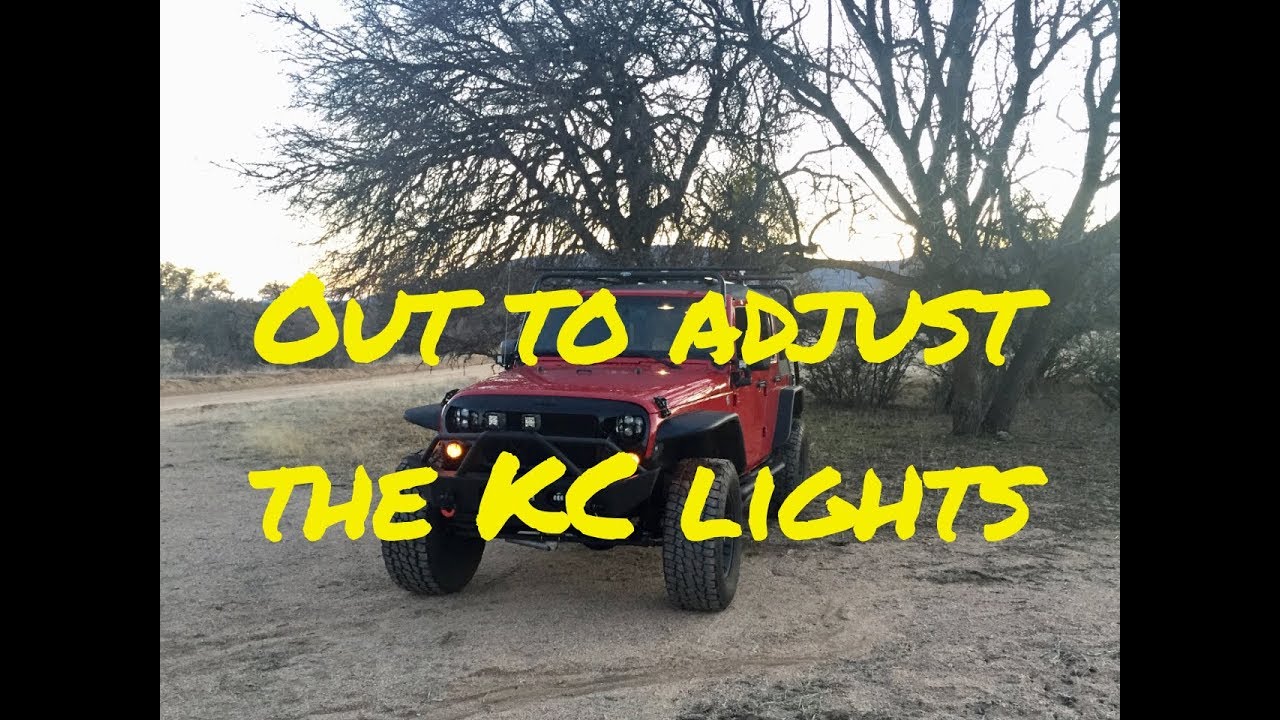 🔴Adjusting the KC LED Lights on the Littlewierdjeep