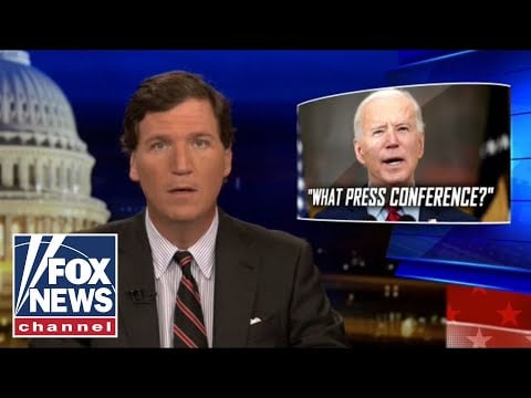 Tucker analyzes Biden's 'slow and painful' press conference