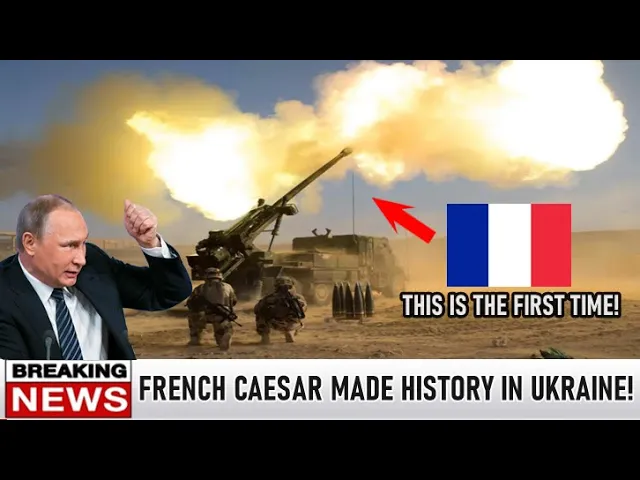Video clip shows how to sweats Russian army with French SAU CAESAR!