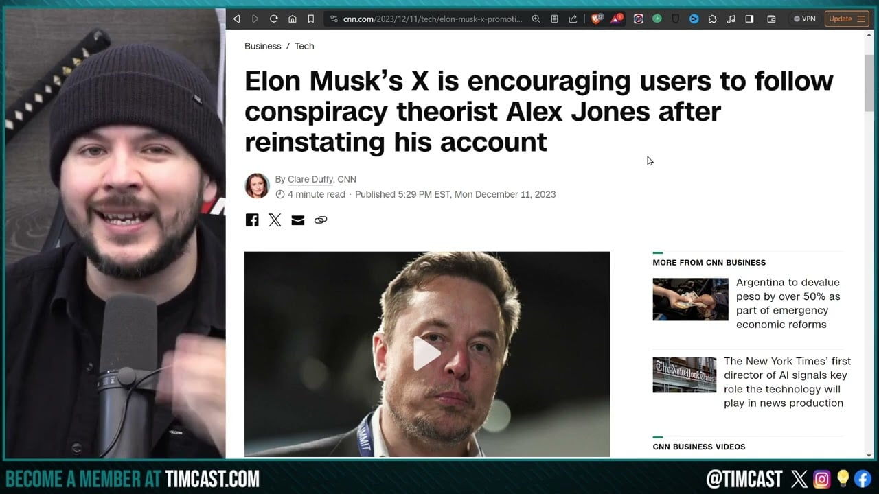 Alex Jones RETURN Sparks HILARIOUS Woke Media MELTDOWN, WAR Declared On Elon Musk Over Free Speech