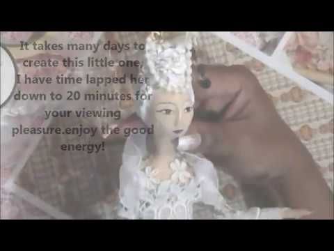 DIY-Altered-- Mixed media ART DOLL-Create with me- Dolls-Papier-mâché-Paper clay-box journals