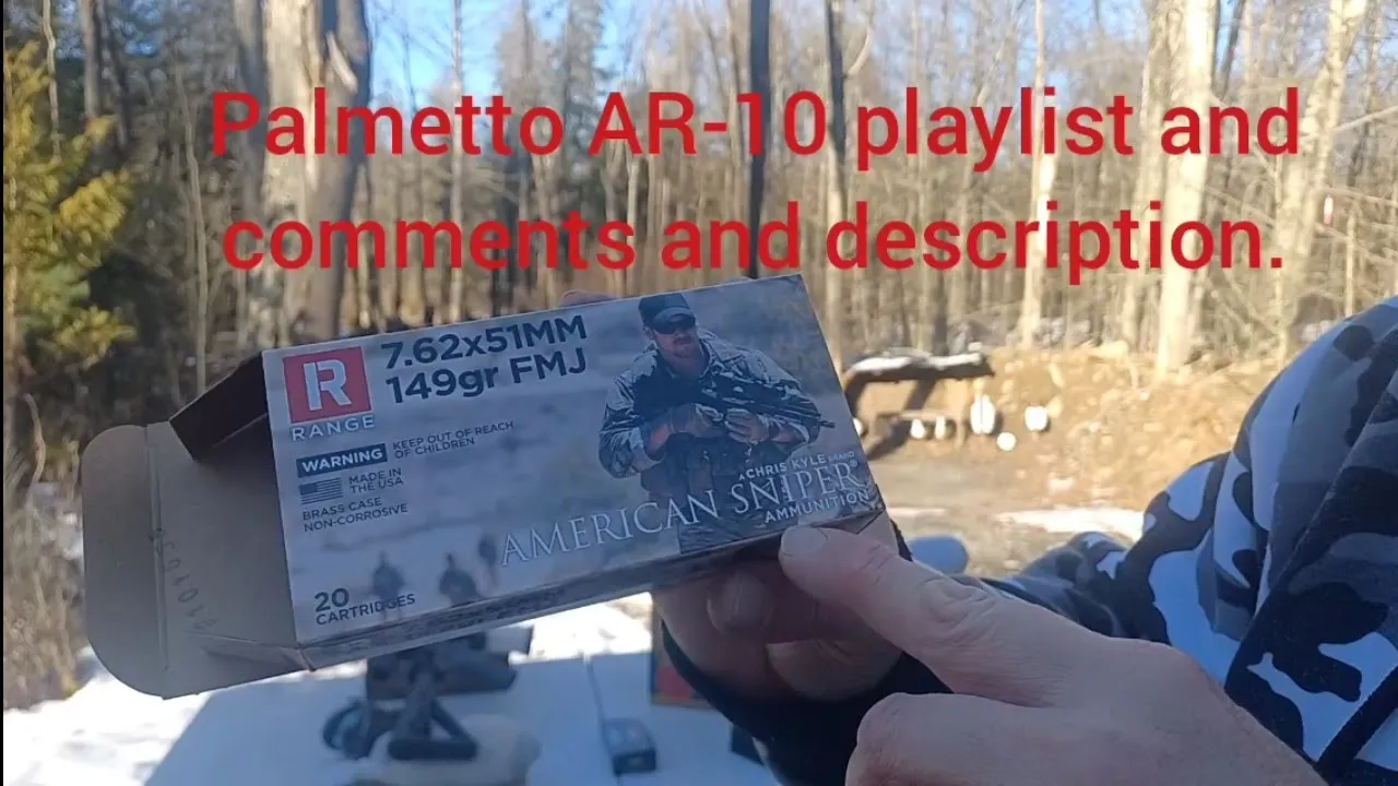 American Sniper 7.62×51 ammo review in Palmetto AR-10...  2.5 moa