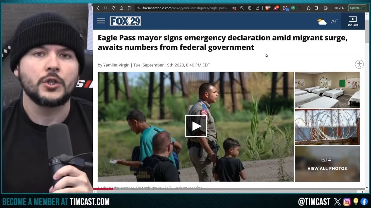 STATE OF EMERGENCY Declared In Texas As THOUSAND Of Illegals Immigrants STORM US Border