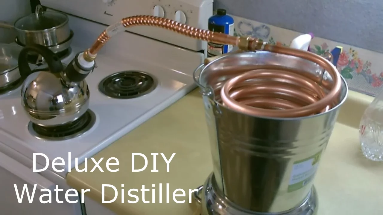 Homemade Water Distiller! - The Deluxe DIY "pure water" Water Distiller!  Full Instructions