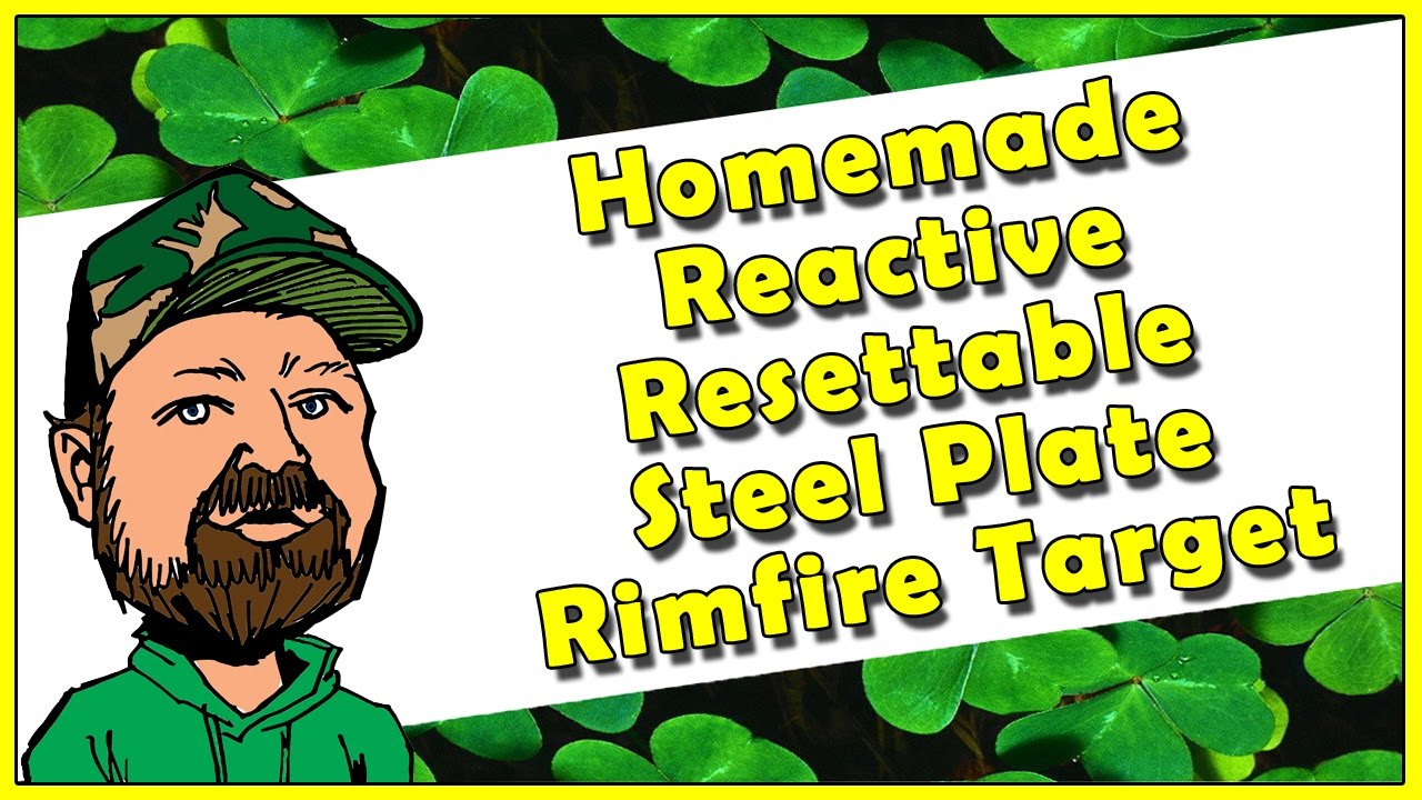 Homemade Reactive Resettable Steel Plate Rimfire Shooting Target - Youth Shooting Spots Range