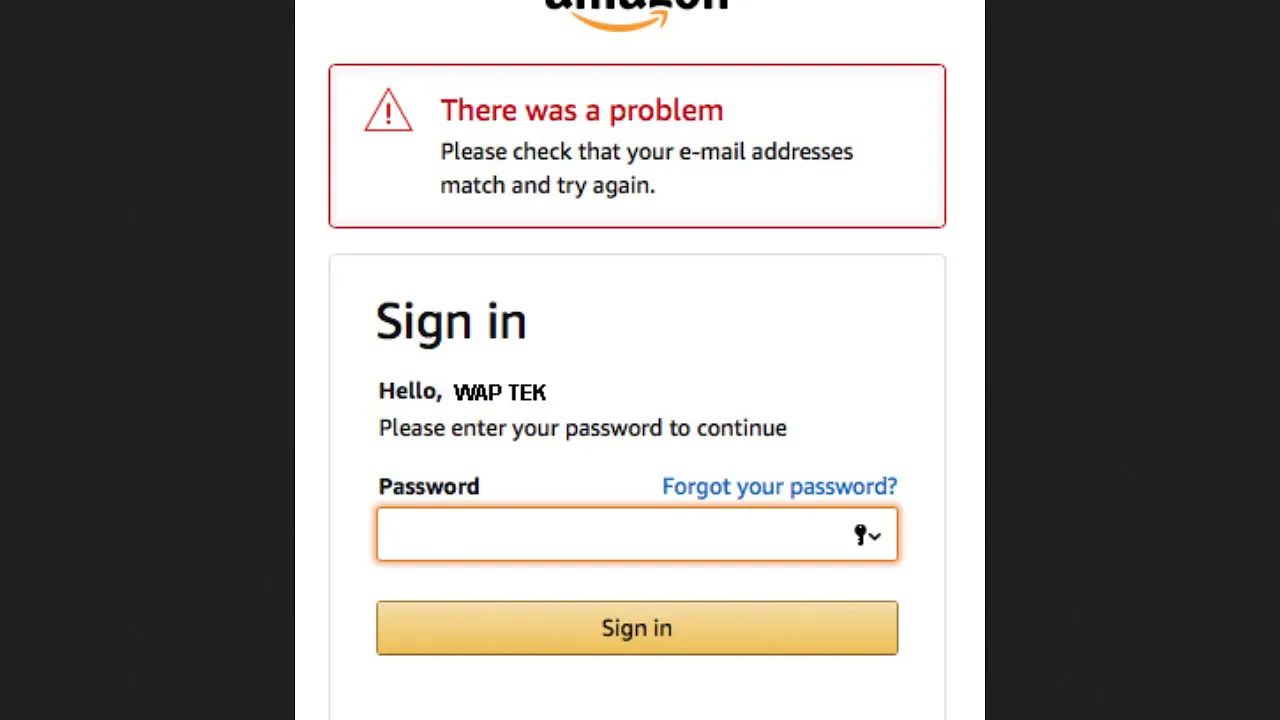 amazon help page lies, ignores Seller Central 2 Step Verification applied to waptek USER preference?