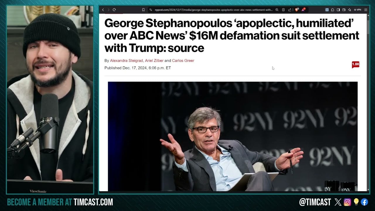 Trump HUMILIATED ABC News George Stephanopoulos, Liberals LIVID Over Trump Suing Media AND WINNING