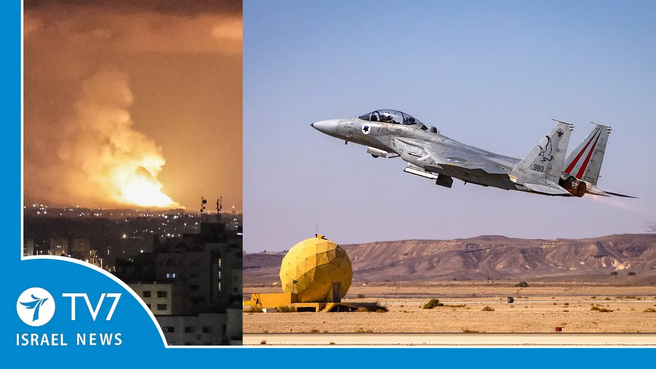 Israel-Gaza on brink of war; IAF strikes PIJ; Israel-India sign strategic MOU TV7 Israel News 09.05