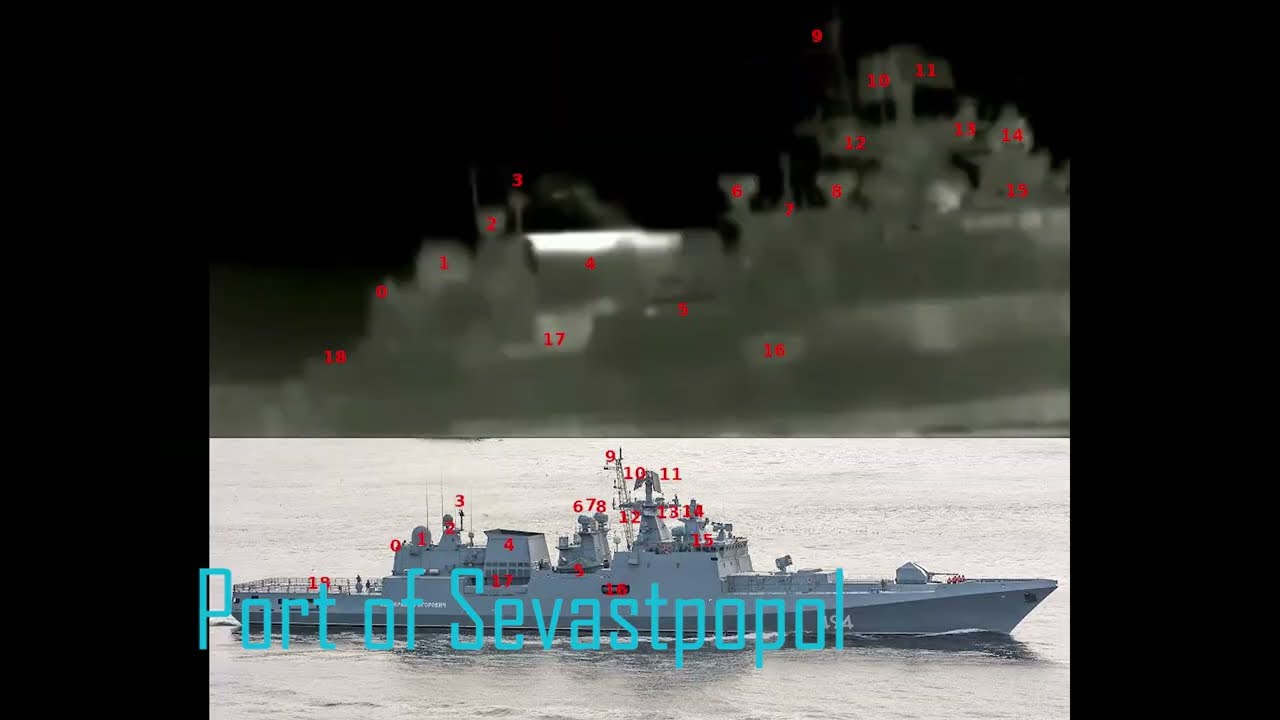 Amazing Footage of Unmanned Boats Attacking Sevastopol Harbor, Admiral Makarov and Ivan Golubets
