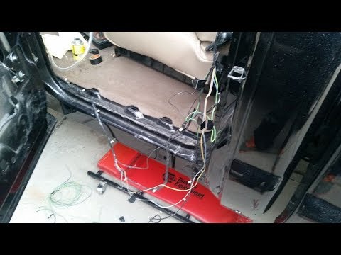 Redneck Limousine 6 door Superduty: Wiring the 3rd row passenger door