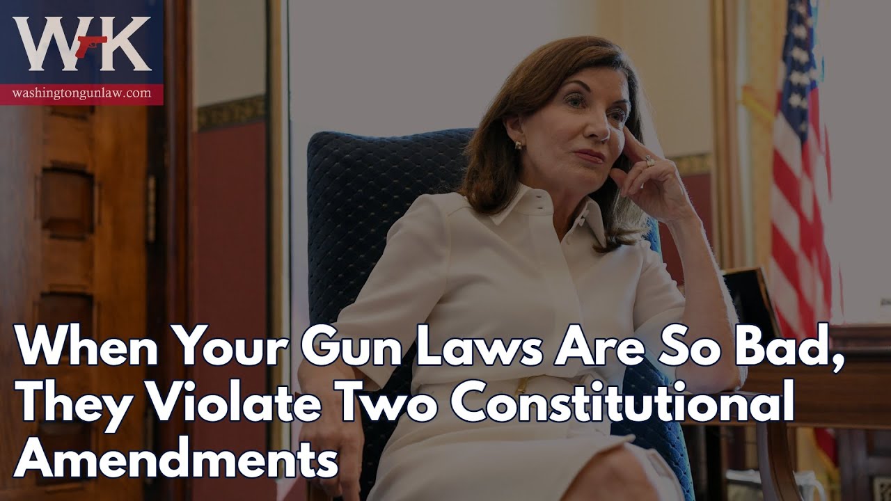 When Your Gun Laws Are So Bad, They Violate Two Constitutional Amendments