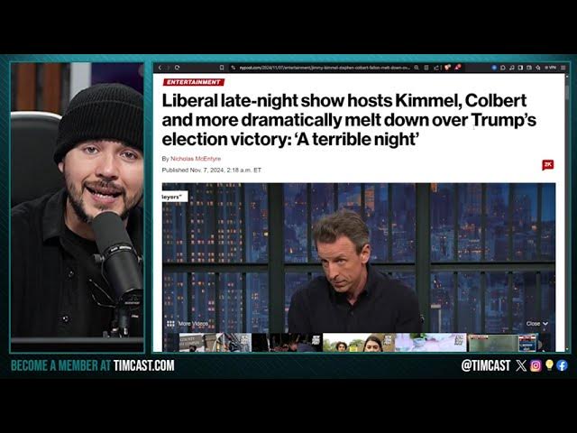 Jimmy Kimmel CRIES Over Trump Win, Late Night Hosts LOSE IT As Democrats Spiral Over CRUSHING Loss