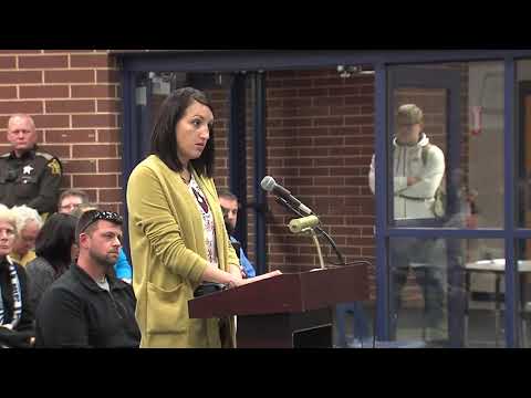 Public comment session from North West Hendricks School Board meeting