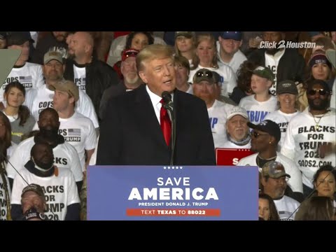 FULL SPEECH: Former President Donald Trump speaks at 'Save America' rally in Conroe, Texas MIRRORED