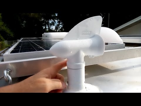 E38 RV Roof Vent For Compost Toilet - Travel Trailer Conversion