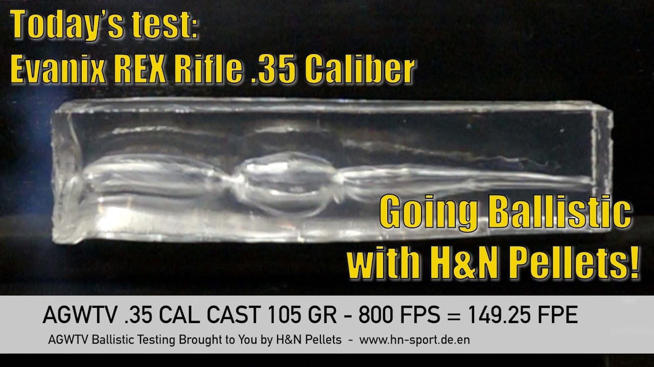 Evanix REX .35 Cal Rifle - AMAZING!!! - AirgunWebTV Going Ballistic Sponsored by H&N Pellets