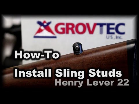 How-to Mount Sling Studs Henry lever action GrovTec
