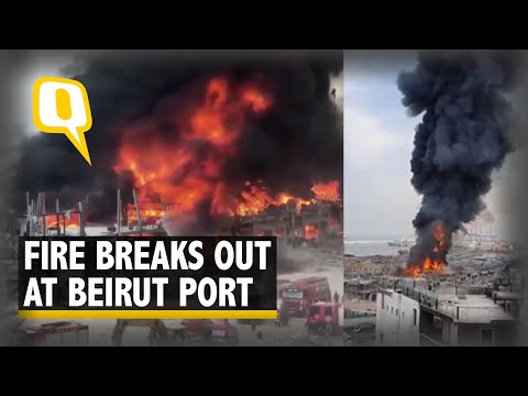 Month After Massive #BeirutBlast, Fire at Beirut Port Area Blackens Skies | The Quint