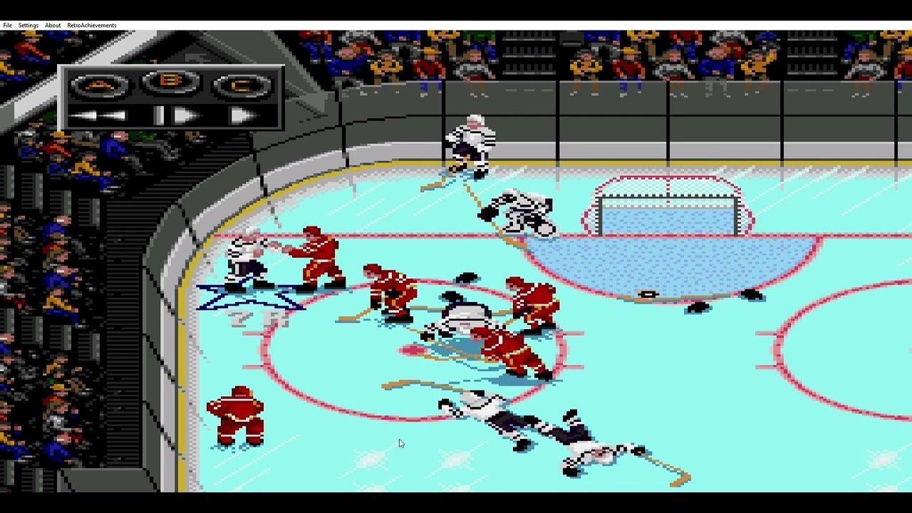 NHLPA Hockey '93 - Bloody Fight