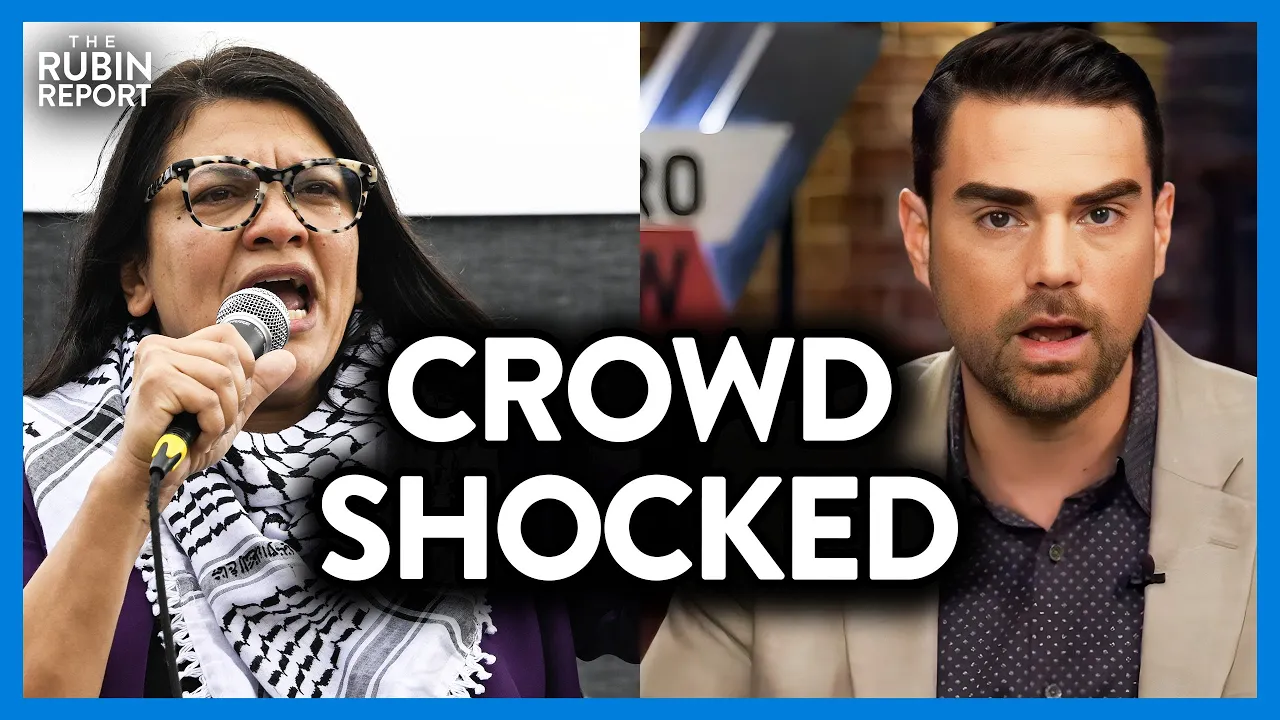 Crowd Shocked as Rashida Tlaib Cries While Refusing to Admit Her Lie w/ Ben Shapiro