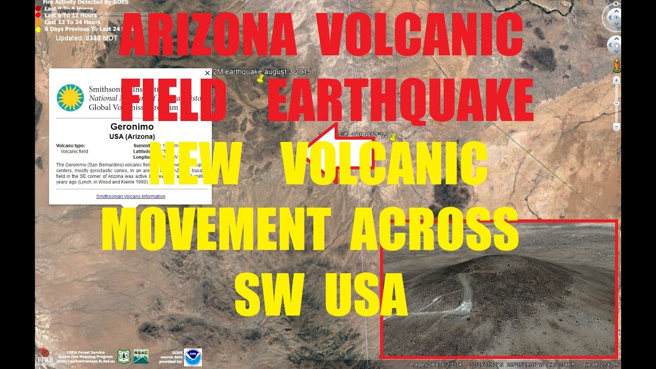 11/02/2022 -- Arizona VOLCANOES start moving -- Rare Earthquake as wave spreads across USA