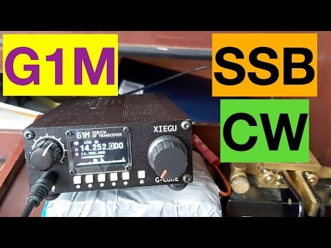Xiegu G1M QRP Radio Using SSB & CW With HWEF Antenna.