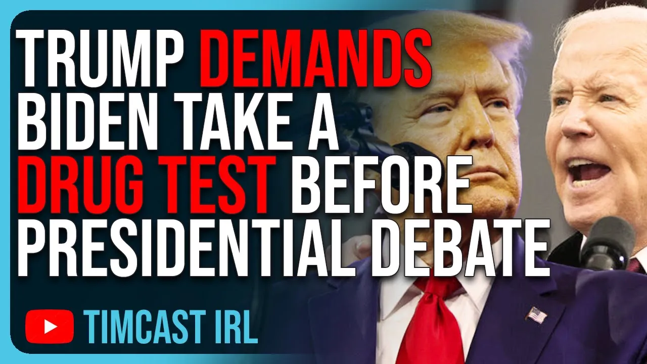 Trump DEMANDS Biden Take A Drug Test Before First Presidential Debate