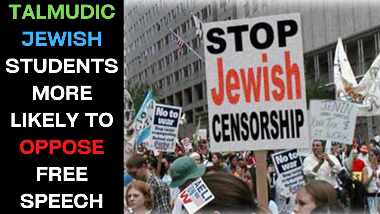 Talmudic Jewish Students Are Becoming More Anti-Free Speech