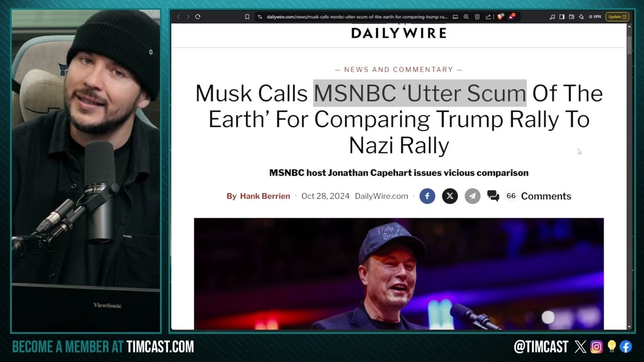 Elon Musk Calls MSNBC SCUM For Smearing Trump MSG, AOC FURIOUS Over Jokes, Gets ROASTED