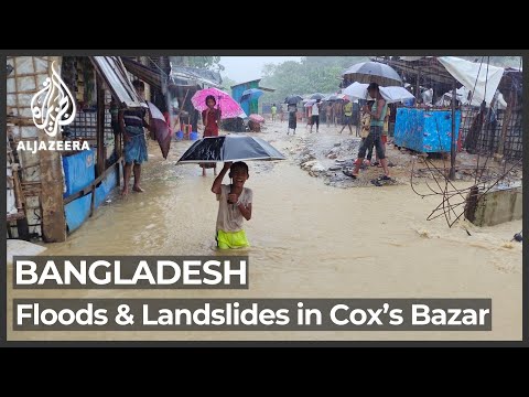 Deadly landslides, flooding hit Rohingya camps in Bangladesh