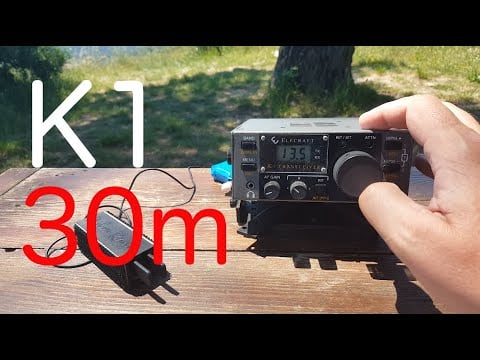 Quick Radio Check, Elecraft K1 on 30m.