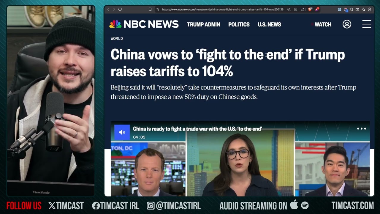 Trump Threatens 104% Tariff On China, An Economic NUCLEAR BOMB That Will DESTROY Business OVERNIGHT