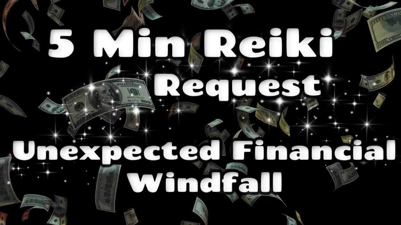 Reiki ✨Unexpected Financial Windfall💰5 Minute Session😄Healing Hands Series✋💲🤚