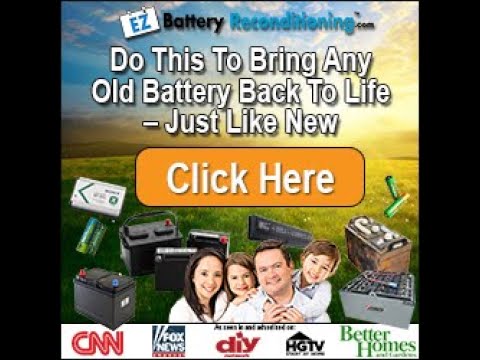 How to restore a battery & battery reconditioning