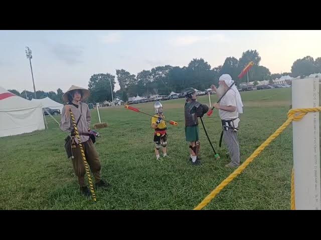 Kids Medieval Combat Polearm Tournament at Pennsic 2024