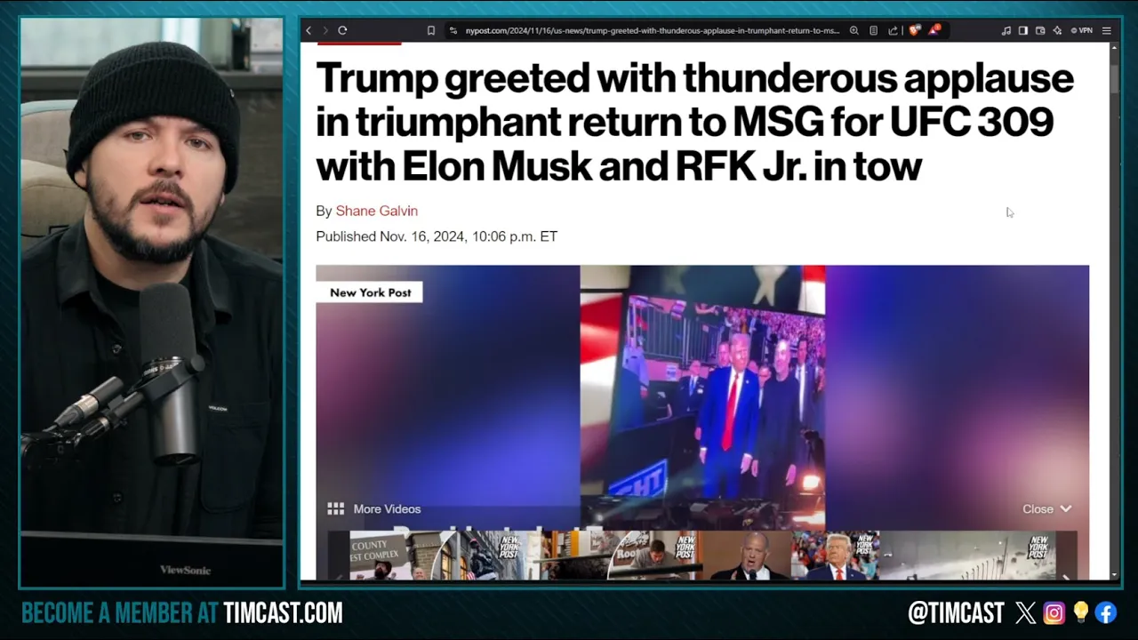 Trump Met With THUNDEROUS APPLAUSE At UFC 309, Democrats PANIC As Trump Shimmy SWEEPS Nation, WE WON