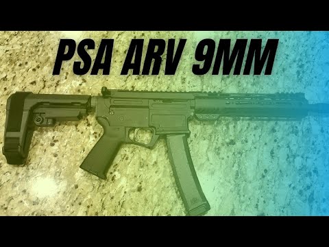 PSA AR-V 10.5" 9MM 1/10 LIGHTWEIGHT M-LOK MOE EPT SBA3 PISTOL