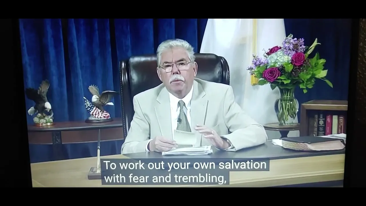 What does work out your salvation with fear & trembling mean?
