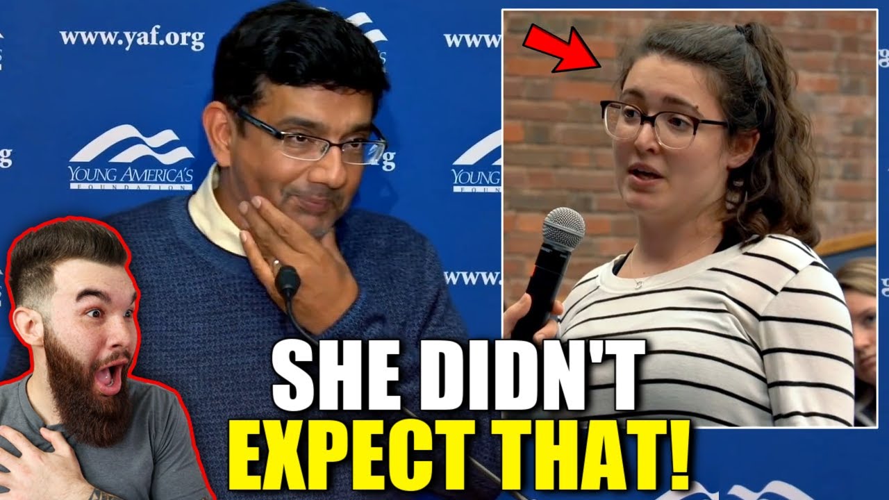 WINNING! Dinesh D'Souza SILENCES Woke College Student When She Hears This