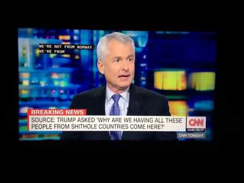 Philip Mud says "shithole", "honky", "nigger", "spic", "wetback" & "slant eye" LIVE on CNN