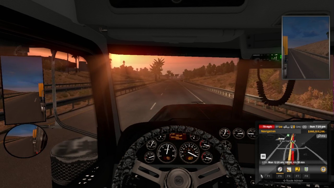 American Truck Simulator gameplay