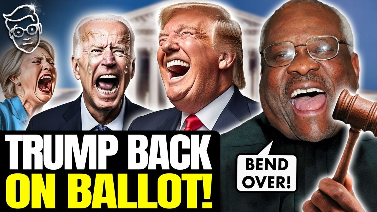 Supreme Court NUKES Plot To Keep Trump Off 2024 Ballot, Down In FLAMES 🔥 Salty Libs Seethe, Cry