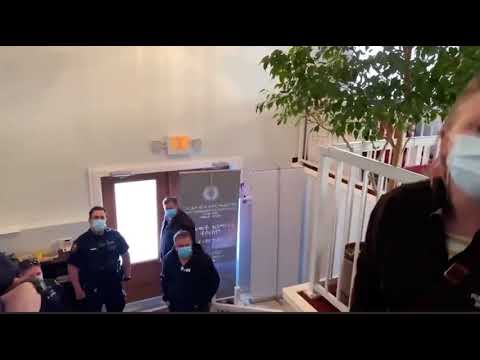 GET OUT OF MY CHURCH. Pastor tells police. LOVE THIS GUY