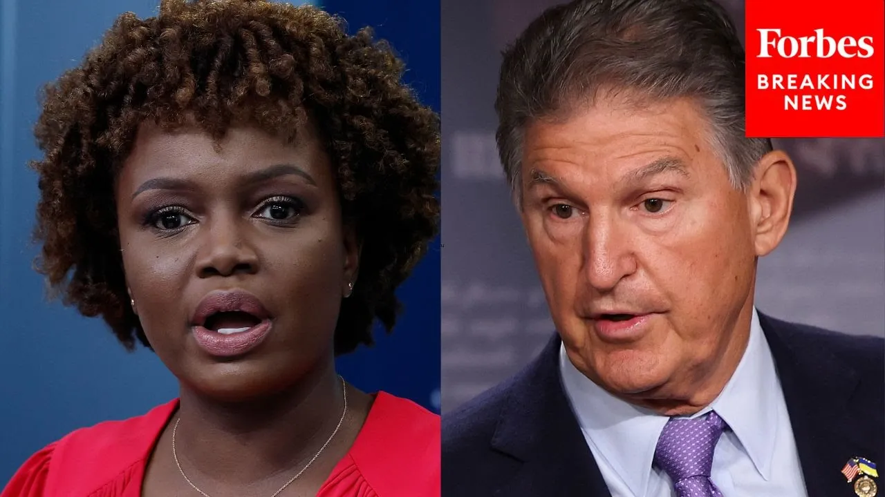 'Simply Unconscionable': Joe Manchin Fires Back At Karine Jean-Pierre Over Energy Comments