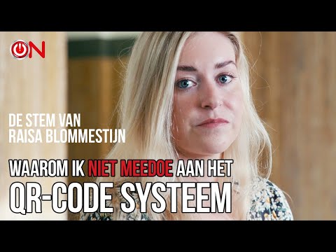 "Waarom ik niet meedoe aan het QR-Code systeem" - de stem van Raisa Blommestijn