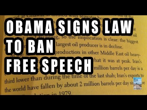 Obama Signs NDAA 2017 to BAN Free Speech! Russia and China Named