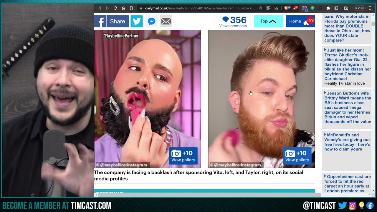 Maybelline SLAMMED For Having MEN Sell Make Up, Testosterone Is DECLINING And Masculinity Being Lost