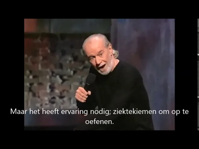George Carlin on Germs  with dutch subs